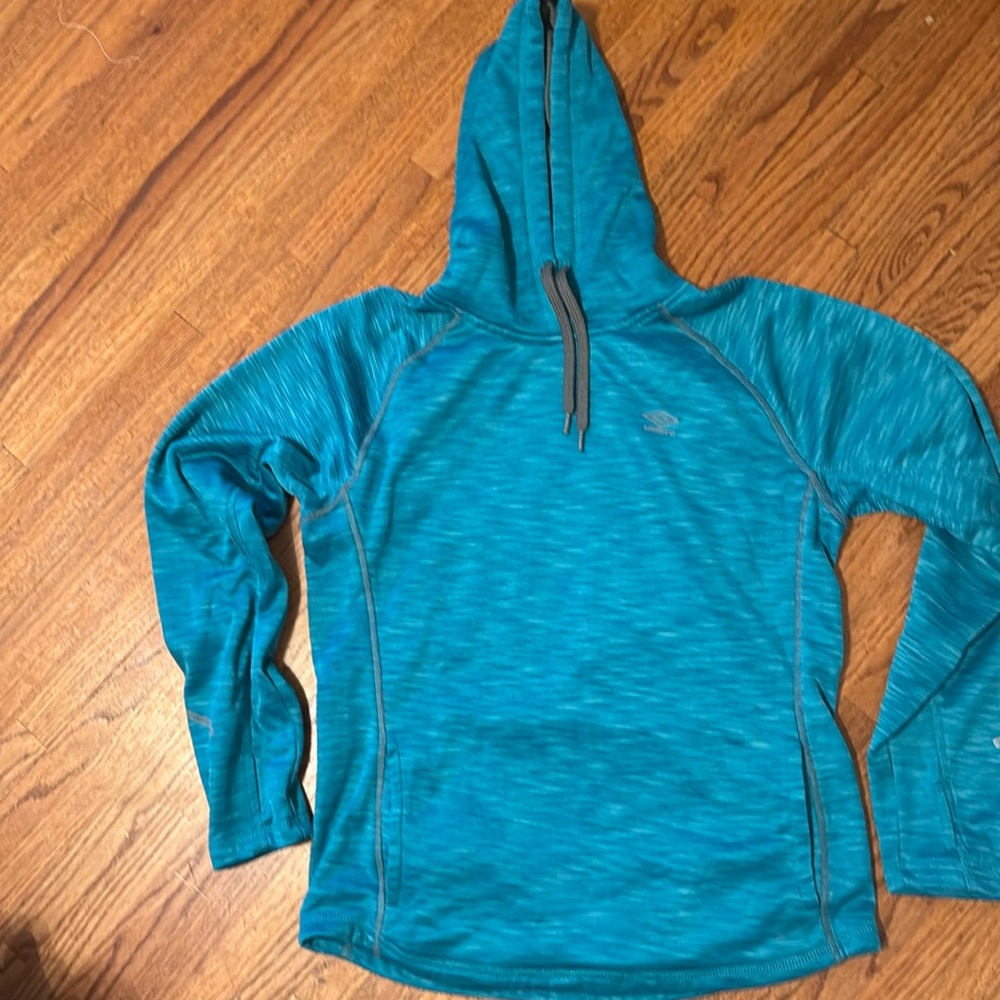 Umbro hoodie, large, teal (more blue than green)